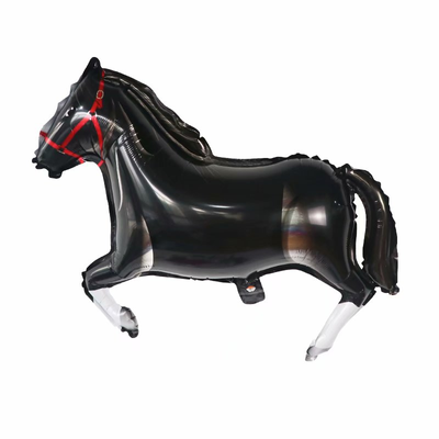 Фольгированная фигура большая Лошадь черная Flexmetal (в Инд. уп.) 3284 фото