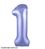 Фольга Slim Светло-фиолетовая цифра 1 (Агура 40") 754498 фото