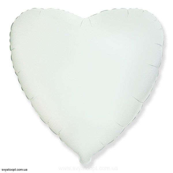 Фольга Flexmetal серце 18" Біле 3204-0006 фото