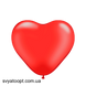 Шары-сердца Калисан 12" (Красный (Red)) (100 шт) KLH12-001 фото 1