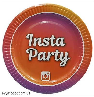 Тарілки "Insta Party" (18,0 см)(10шт-уп) 6129 фото