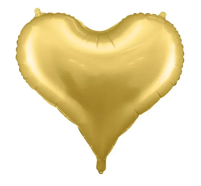 Фольгированная фигура Сердце золото сатин Partydeco FB141S-019 фото