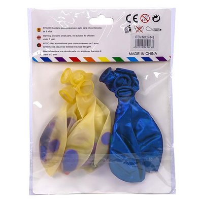 Набір латексних кульок Party Balloon Синій 10 шт (Китай) (в індив. упаковці) 1554-blue фото