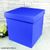 Подарункова коробка двосторонній картон "Синя" (15х15х15) 6081 фото
