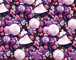 Упаковочная подарочная бумага "Фиолетовое ассорти" (25л) papir-102 фото