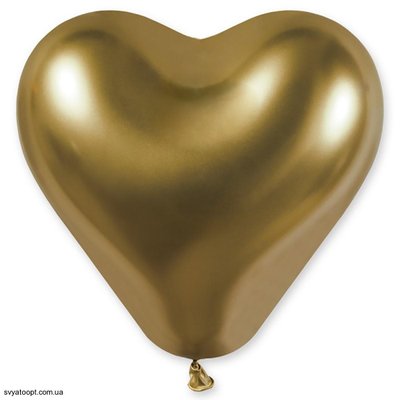 Кулі-серця Gemar 12" CR/88 (Хром золото) (25 шт) 1105-0411 фото