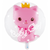 Двойной шар "Baby girl розовый котик с короной" Китай 9686 фото