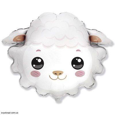 Фольгированная фигура большая Овца голова Flexmetal (в Инд. уп.) 3207-3013 фото