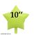 Фольга Китай маленькая Звезда 10" зеленый макарун 4737 фото