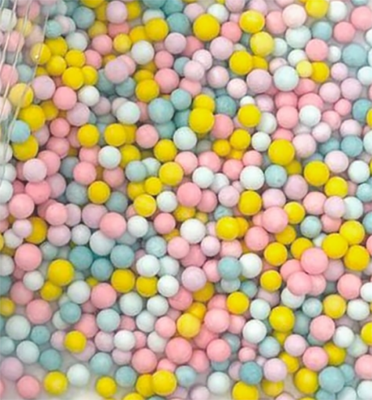 Пенопластовые шарики 2-3 мм (Макарун ассорти) 1л peno-macaronmix фото