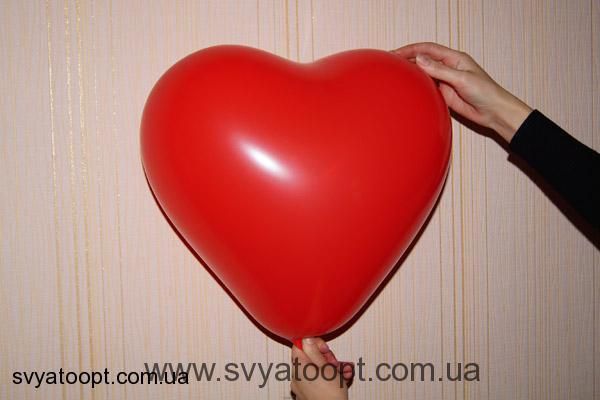 Кулі-серця Gemar 17" CR17/42 (Кристал червоний) (1 шт) 1105-0146 фото