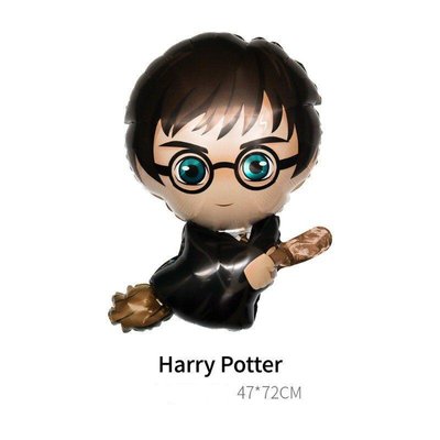 Фольгированная фигура "Гарри Поттер на метле в инд. уп." 4387 фото