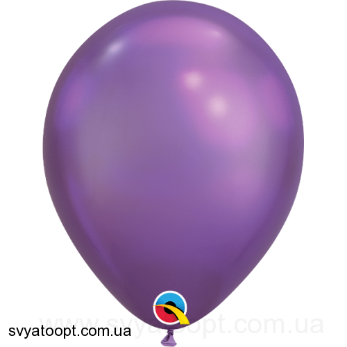 Повітряні кульки Qualatex Хром 11" (28 см). Фіолетовий (Purple) 0080 3102-0080 фото