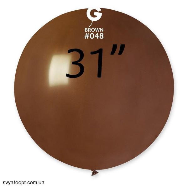 Шар-сюрприз Gemar 31" G220/48 (Коричневый) (1 шт) 6434 фото