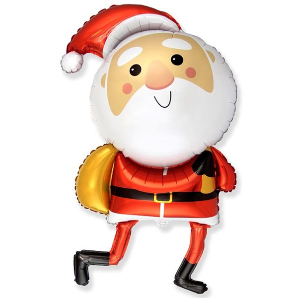 Фольгированная фигура большая Санта Клаус Flexmetal (в Инд. уп.) 3207-3307 фото